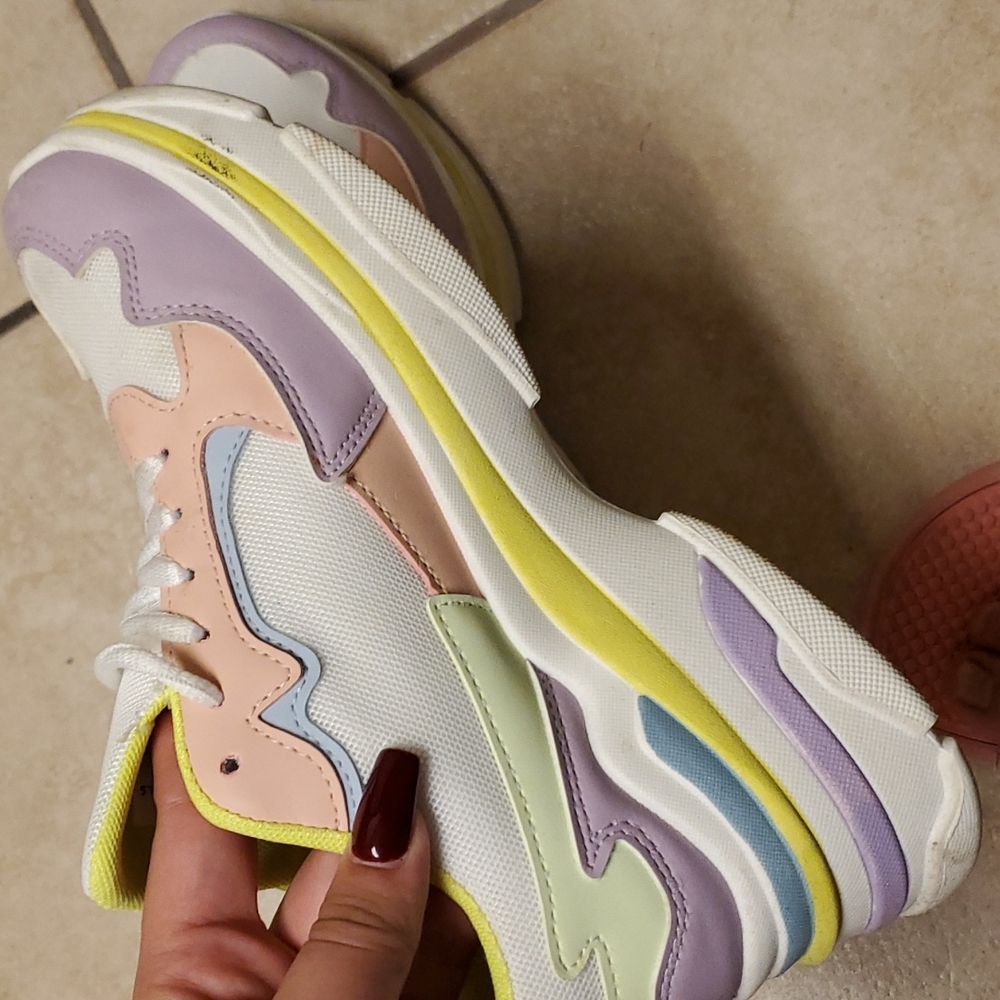 F21 platform sneakers